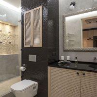 Ontwerp een badkamer in Odnushka