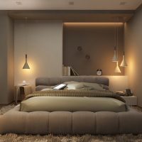 Design elegant al dormitorului în nuanțe de gri