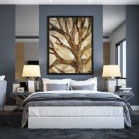 Návrh moderní ložnice - obývací pokoj