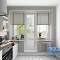 Design bucătărie cu ușă balcon