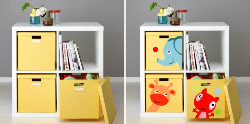 Decor de mobilier pentru copii cu autocolante frumoase