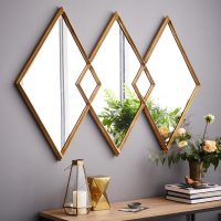 Samenstelling van drie ruitvormige spiegels