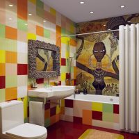 Āfrikas stila vannas istabas dizains