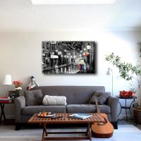 Obývací pokoj design v bytě mladého muže