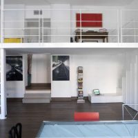 Ontwerp van een modern appartement met een mezzanine