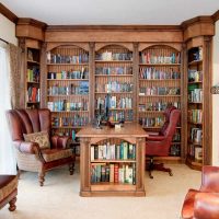 Dřevěný nábytek na knihy