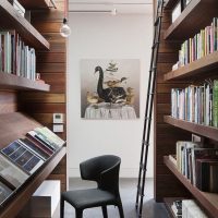 Un loc pentru a citi cărți în biblioteca de acasă