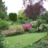 Anglická zahrada upravená zahrada