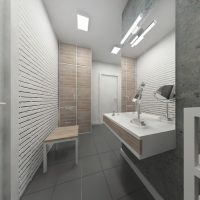Reka bentuk bilik mandi gaya loteng