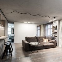 Atmosfera minimalistă în interiorul apartamentului
