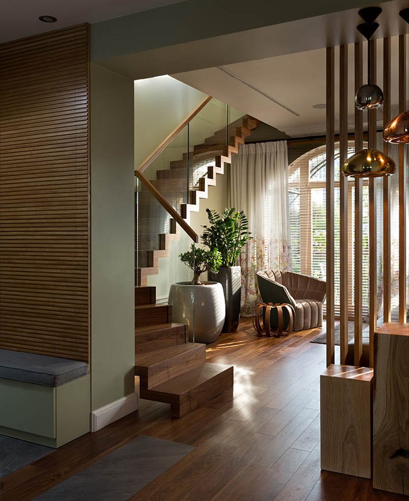 Proiectarea unui living-salon într-un apartament cu două niveluri
