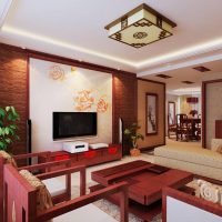 Hiasan pangsapuri moden dengan unsur-unsur gaya Cina