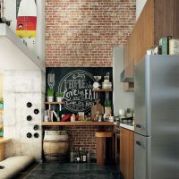 Design bucătărie cu frigider din inox