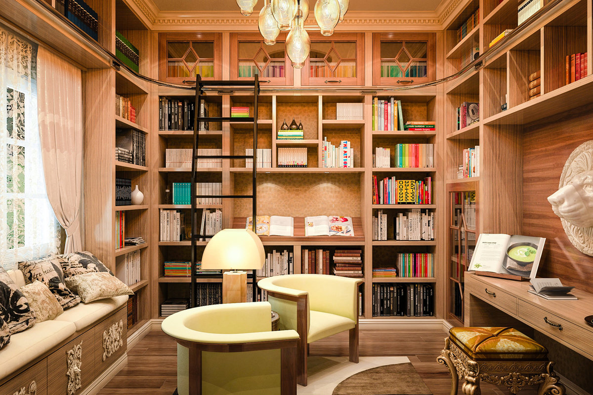 Hoge boekenrekken in uw huis