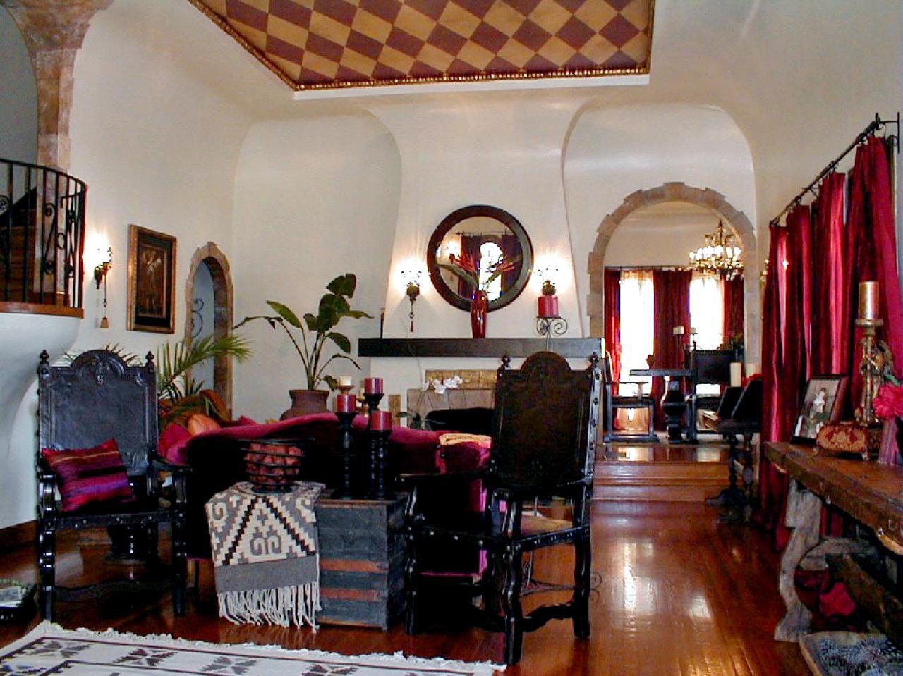 Indische koloniale landhuis woonkamer