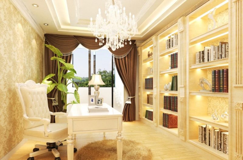 Návrh obývacího pokoje v klasickém stylu