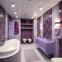 Interior bilik mandi lilac