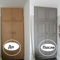 Foto kabinet Soviet sebelum dan selepas lukisan