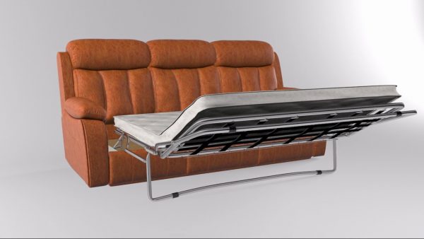 Setiap sofa mempunyai reka bentuk lipat yang unik.
