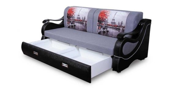 Canapea elegantă și confortabilă cu sertare