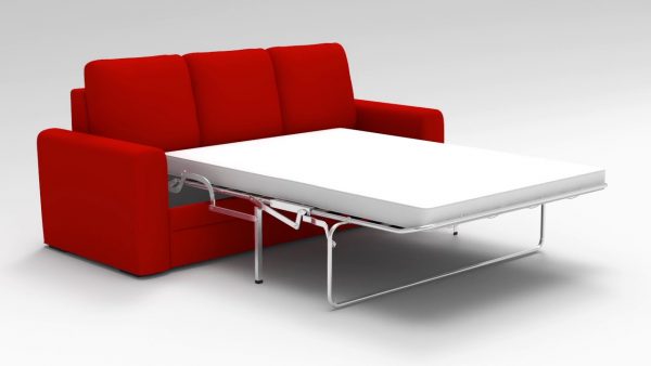 Sofa sedaflex dengan struktur gelongsor logam