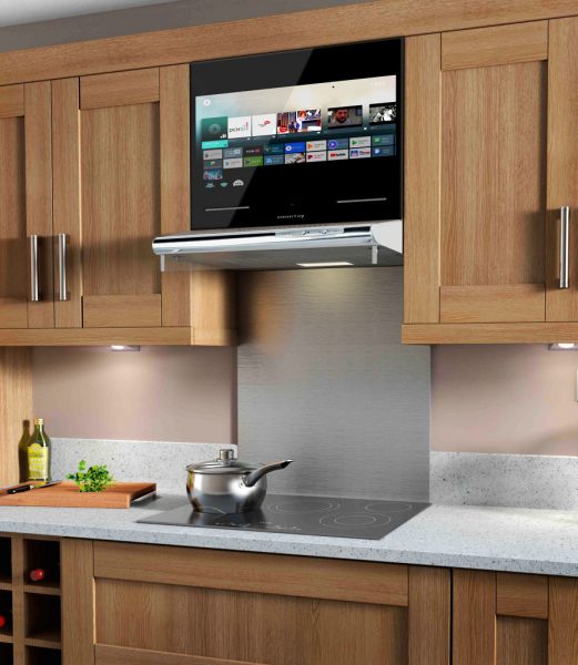 amplasarea televizorului în interiorul bucătăriei